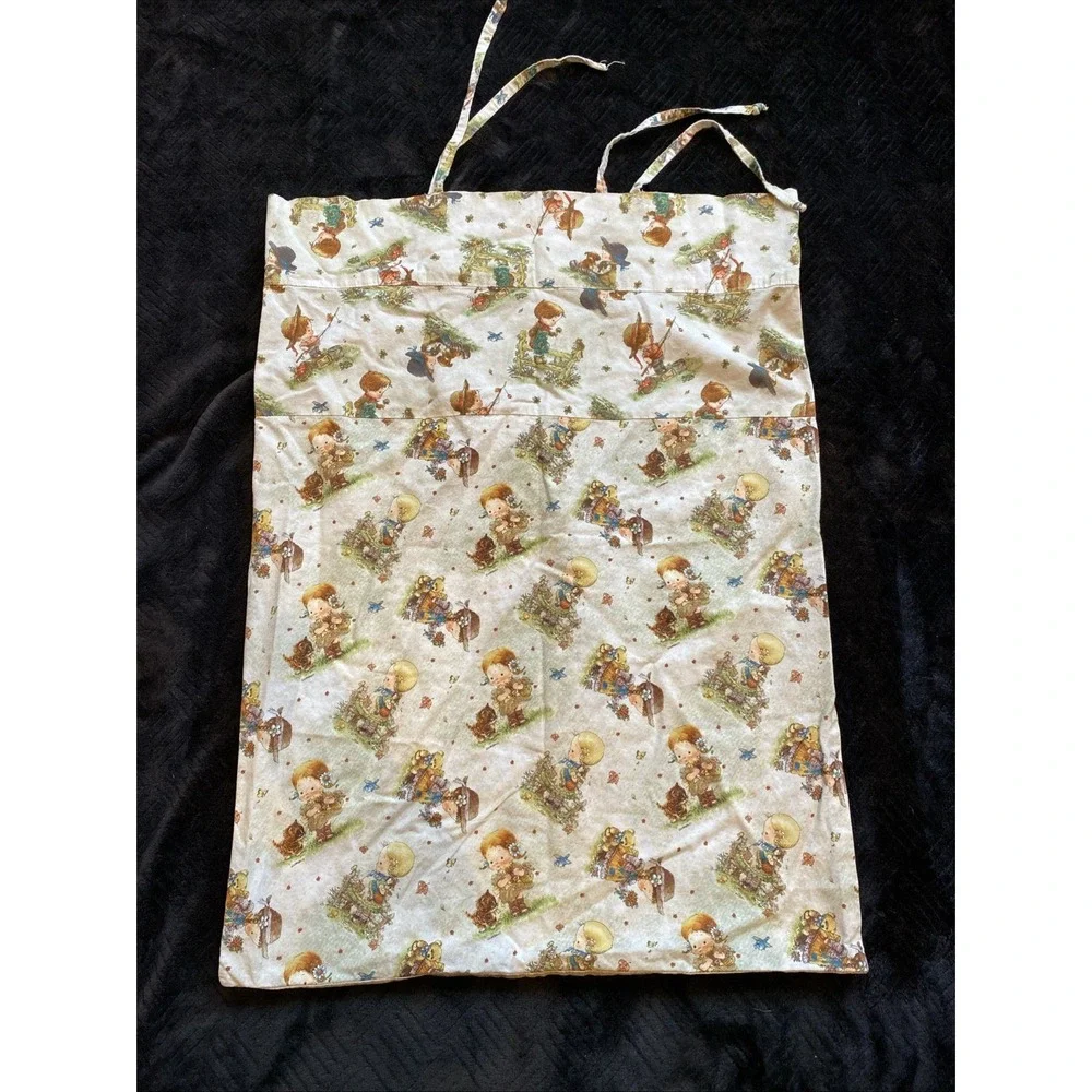 Vintage Style Pillowcase Apple Picking Child Giordano Standard‎ Size
